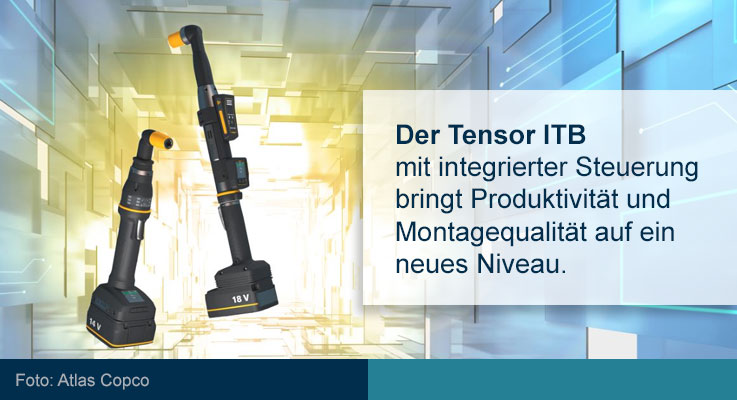 Tensor ITB – Akkuschrauber für hohe Drehmomente mit integrierter Steuerung