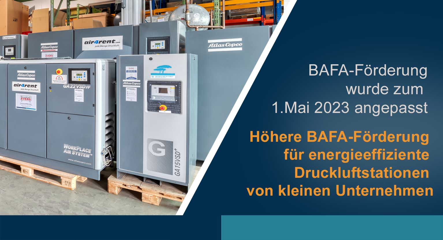 Warum eine energieeffiziente Druckluft-Optimierung mit BAFA-Förderung sinnvoll ist