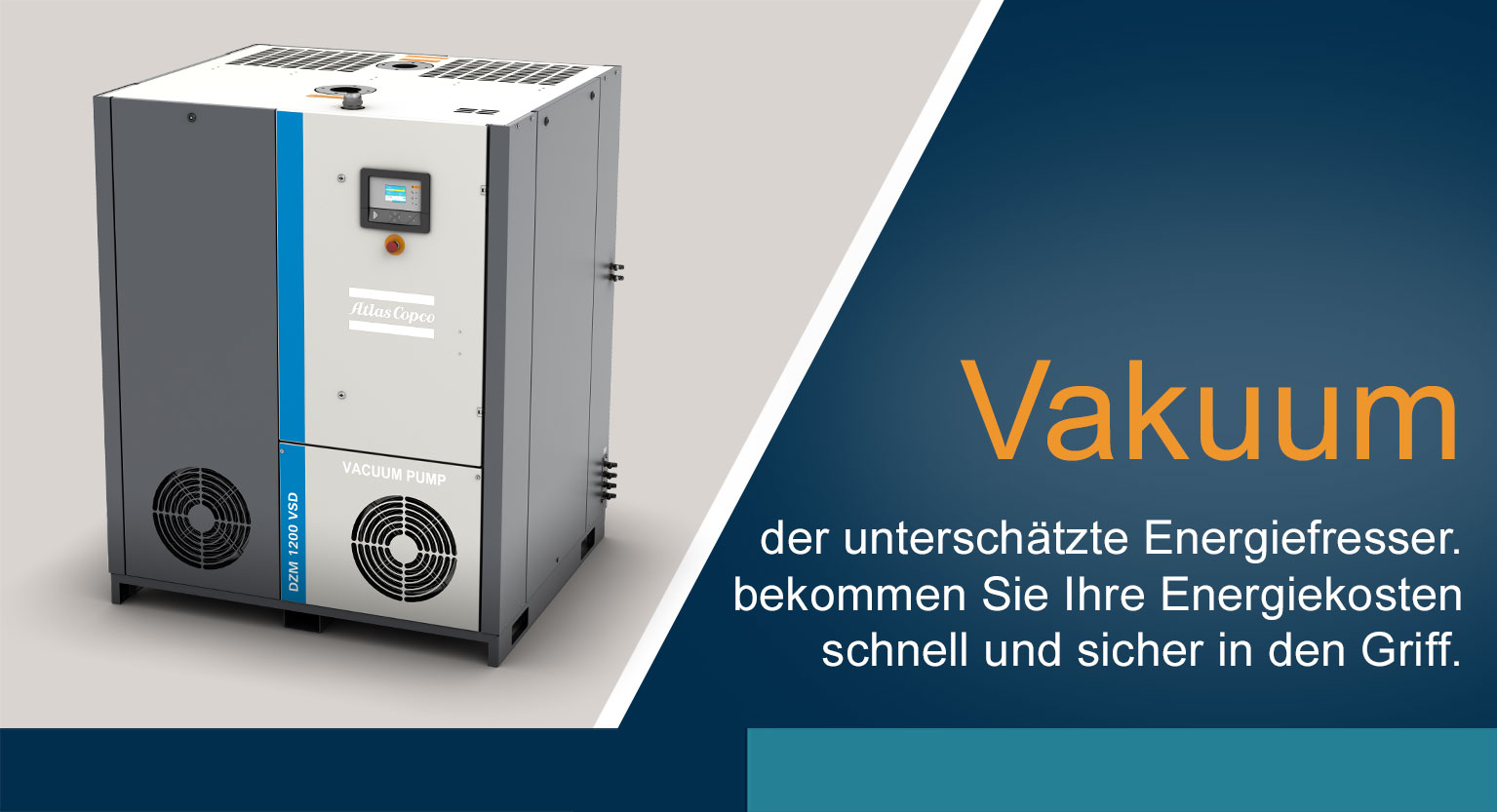 Effizient – gibt’s jetzt auch für Vakuum von Atlas Copco.